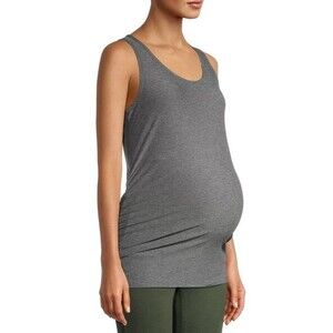 Time and Tru XL (16-18) Women’s Maternity sleeveless Semi-fitted Tank Top gray
